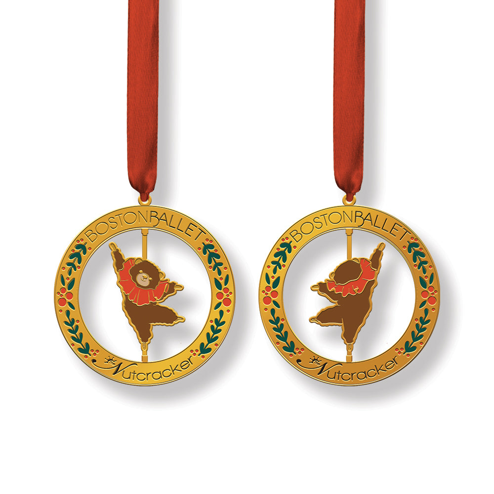 Boston Ballet Bear Spinner Ornament